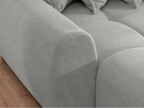 Svetlosivá rohová pohovka (ľavý roh/s leňoškou) Albane – Ropez