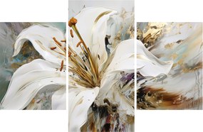 Obraz - Abstrakcia s ľaliou (90x60 cm)