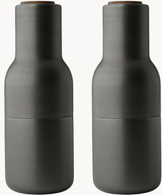 Mlynčeky na soľ a korenie's vrchnákmi z orechového dreva Bottle Grinder, 2 ks