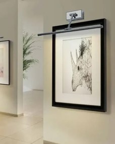 LED nástenné svietidlo Davinci 48 čierna matná