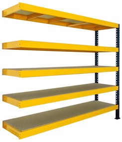 Trestles Prístavok k regálu 2000x2200x600, 5 políc Farba: žltá a čierna