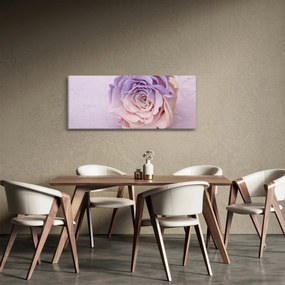Obraz detailu kvetu ruže (120x50 cm)