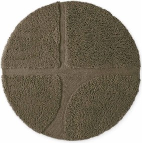 Kaki ručne tkaný okrúhly koberec ø 160 cm Lambeth Jasper – Ted Baker