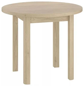 Jedálenský stôl Adam - priemer 80 cm, dub cremona