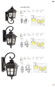 Redo 9648 - Vonkajšie nástenné svietidlo YORK 1xE27/70W/230V IP44 hnedé