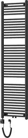 Mexen Mars, elektrické vykurovacie teleso 1800 x 500 mm, 900 W, čierna, W110-1800-500-6900-70