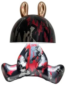 LED Stmievateľná detská dotyková lampička FANCY LED/2,5W/3,7V čierna/červená