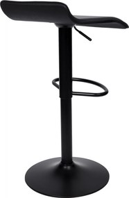 Barová stolička PORTI BLACK - čierna