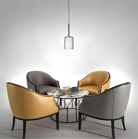 Toolight Toolight, stropné svietidlo 1xG4, APP1702-1CP GREY B, šedé sklo, OSW-04310