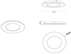 Lucide 44110/24/31 - LED Stmievateľné stropné svietidlo AXELLE LED/24W/230V biela