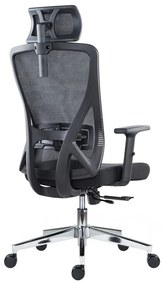 Kancelárska ergonomická stolička Neoseat FLEX PRO — čierna, nosnosť 150 kg