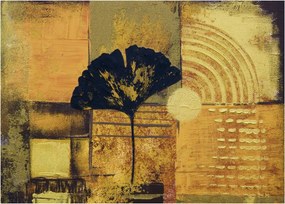 Sklenený obraz - List ginkgo (70x50 cm)