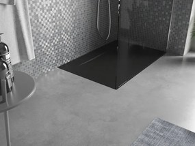 Mexen Egon, SMC obdĺžniková sprchová vanička 140 x 90 cm, čierna, 4R709014