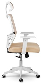 Kancelárska stolička z mikrosieťoviny Sofotel Rotar 240102- béžová