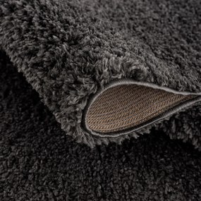 Dekorstudio Jednofarebný shaggy koberec PULPY antracitový Rozmer koberca: 200x290cm