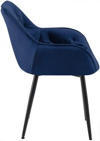 Stolička Tanna - zamat - Tmavo modrá