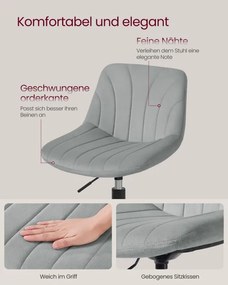 Otočná stolička LJB160GD01 sivá