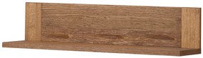 Nástenná polica Velvet II 34 111 cm s LED osvetlením dub Rustikal