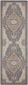 Hanse Home, Behúň Terrain 105607 Orken Black Brown, 80x200, hnedá, obývacia izba
