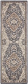 Hanse Home, Behúň Terrain 105607 Orken Black Brown, 80x200, hnedá, obývacia izba
