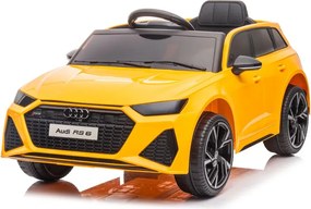 LEAN CARS Audi RS6 Batéria Vozidlo BRD-2118 Žltá
