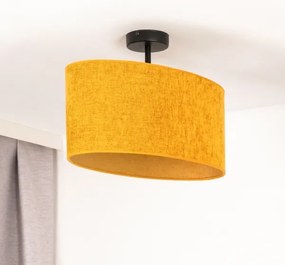 Duolla - Prisadený luster OVAL 1xE27/15W/230V hnedá