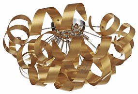 RIBBON 5xG9/33W, GOLD/CHROME