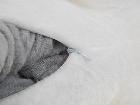 Plyšová MAČKA s detskou dekou vo vnútri, sivá