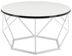 Konferenčný stolík DIAMOND 40x70 cm čierna/biela