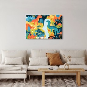 Obraz - Veselí dinosaury (90x60 cm)