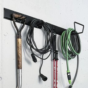 Nástenný kovový vešiak so 6 háčikmi