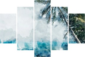 Obraz palmy nad morom (150x105 cm)