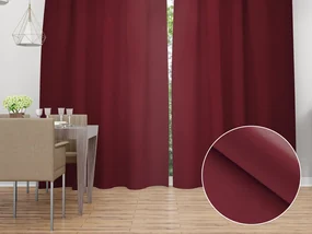 Biante Dekoračný záves TF-095 Vínovo červený bez vzoru - š. 150 cm 150x230 cm