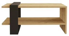 Konferenčný stolík Yonca Anthracite a Sapphire Oak