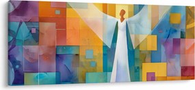 Obraz - Geometrický anjel (120x50 cm)