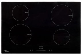 Indukčná doska so 4 platničkami dotykové ovládanie sklo 77 cm 7000 W