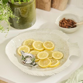 Ib Laursen Kameninová tácka Fish Ocean White