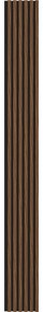 Mexen Lam-F, akustické stenové lamely 275 × 30 cm, plstený podklad 8 mm, technická dyha, mahagón rubínový, S105-275307-3015-013
