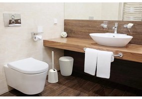 Biely odpadkový kôš do kúpeľne Curver Knit, 7 l