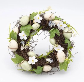 DECOLED Veľkonočný veniec, 30 x 8 cm, hnedé prútie