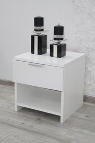 AKCE Noční stolek HAVANA bílý II.jakost