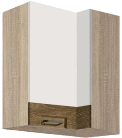 Skrinka do kuchyne Favorit 45g pravá dub Sonoma/biela+Ribbeck