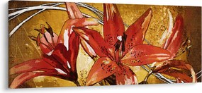 Obraz kvetov ľalií (120x50 cm)