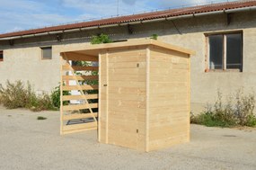 domceknazahradu.sk - Dreváreň so záhradným domčekom 3-Kubík - Premium, farba natur, (1,35 × 2,7 m), DREVNIK7