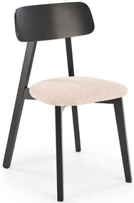 Stolička HYLO béžová/čierna