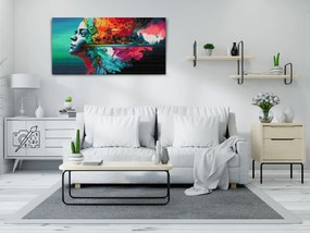 Gario Diamantové maľovanie Hlava plná spomienok Rozmery: 40 x 80 cm, Rámovanie: Iba zrolované plátno, Diamanty: Okrúhle