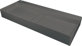 Deante Blur, granitové umývadlo na dosku 800x400x120 mm, antracitová metalíza, DEA-CQB_TU8S