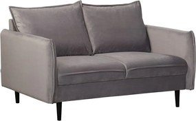 Sivá zamatová pohovka 138 cm Juli – Ropez