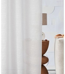 Room99 Záclona na páske Melody Biela Pásiky Veľkosť: 140 x 250 cm