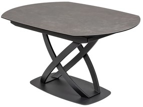 Jedálenský stôl Inceptun 130-190cm antracit keramika